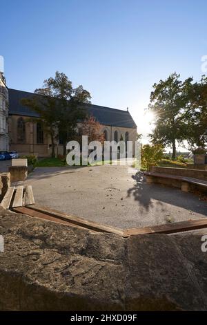 Chiesa del monastero francescano di Zeitz, Burgenlandkreis, Sassonia-Anhalt, Germania Foto Stock