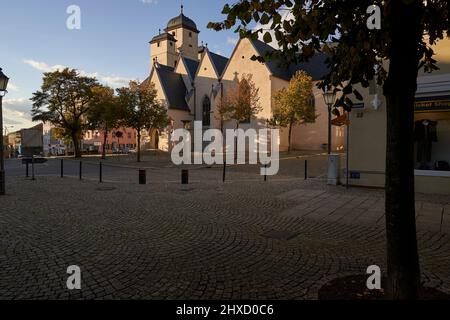 Michaeliskirche Zeitz, Burgenlandkreis, Sassonia-Anhalt, Germania Foto Stock