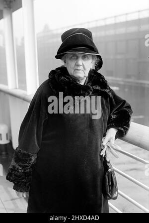 Ritratto del riformatore e attivista sociale americano, Jane Addams (1860-1935), foto di Bain News Service Foto Stock