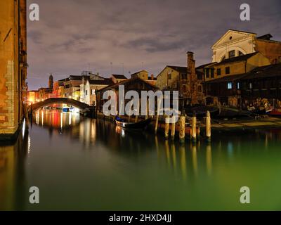 Cantiere di gondola a Rio de San Trovaso, Venezia Foto Stock