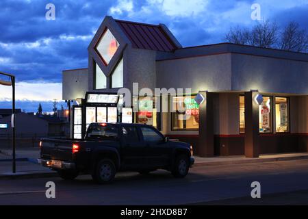 Alamosa nella valle di San Luis, Colorado. Foto Stock