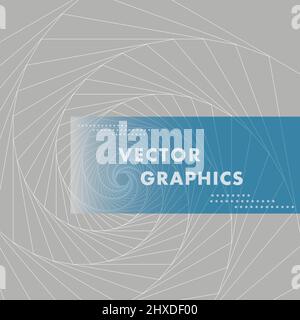 Elemento creativo del design a spirale. Sfondo grafico vettoriale Illustrazione Vettoriale