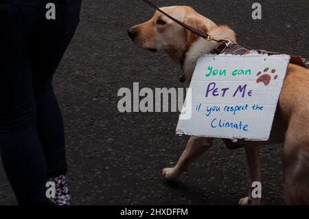 Glasgow 2021 cop26 marzo clima Foto Stock