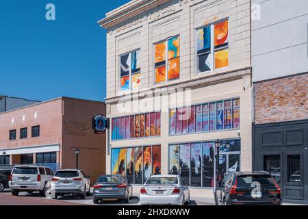 Ground Zero Blues Club, co-posseduto dall'attore Morgan Freeman, ha aperto la sua seconda sede nel febbraio 2022 sulla storica Howard Ave a Biloxi, Mississippi, USA. Foto Stock