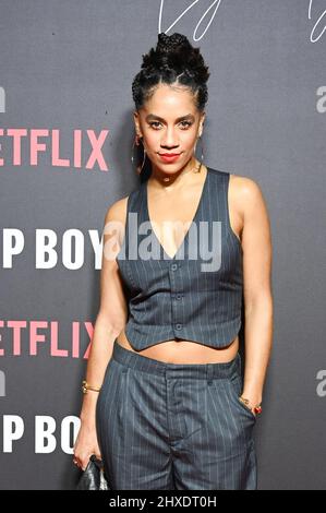 LONDRA, INGHILTERRA - MARZO 11: Dominique Tipper partecipa al 'Top Boy 2' World Premiere a Hackney Picturehouse il 11 Marzo 2022 a Londra, Inghilterra. Credit: Picture Capital/Alamy Live News Foto Stock