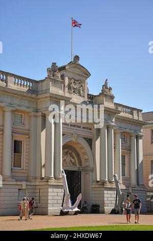 Il National Maritime Museum di Greenwich Park, Greenwich, London Borough of Greenwich, Greater London, England, Regno Unito Foto Stock