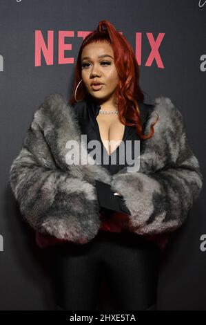 LONDRA, INGHILTERRA - MARZO 11: Nolay partecipa al 'Top Boy 2' World Premiere a Hackney Picturehouse il 11 Marzo 2022 a Londra, Inghilterra. Credit: Picture Capital/Alamy Live News Foto Stock