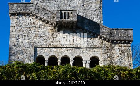 Torre di vedetta sulla Montagna Grande Ahun a Sochi, Regione Krasnodar, Russia Foto Stock