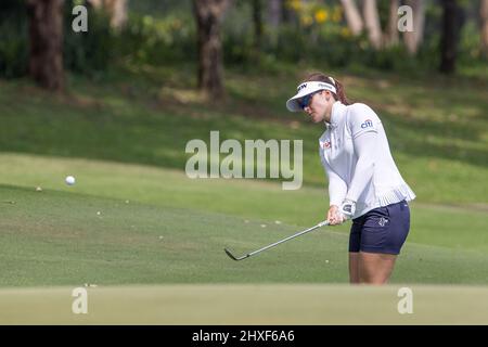 Pattaya Thailandia - 12 marzo: Hannah Green dall'Australia durante il giorno 3 della Honda LPGA Thailandia al Siam Country Club Old Course il 12 marzo 2022 a Pattaya, Thailandia (Foto di Peter van der Klooster/Orange Pictures) Foto Stock