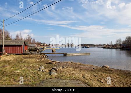 Isola di Haapasaari nel Parco Nazionale del Golfo Orientale di Finlandia, Finlandia. Foto Stock