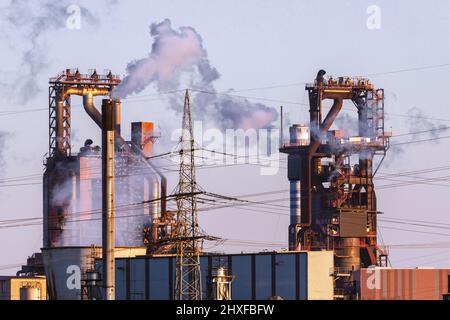 Altoforno ThyssenKrupp Steel Europe AG Foto Stock