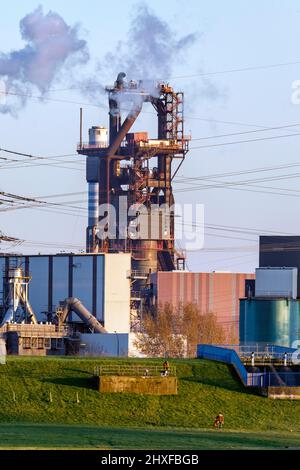 Altoforno ThyssenKrupp Steel Europe AG Foto Stock