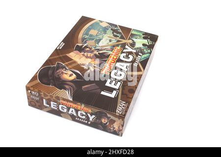 Il gioco da tavolo, Pandemic Legacy Foto Stock