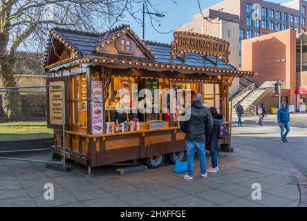 Trailer di fast food della tha Sausage Grill Lincoln 2022 Foto Stock