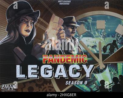 Il gioco da tavolo, Pandemic Legacy Foto Stock