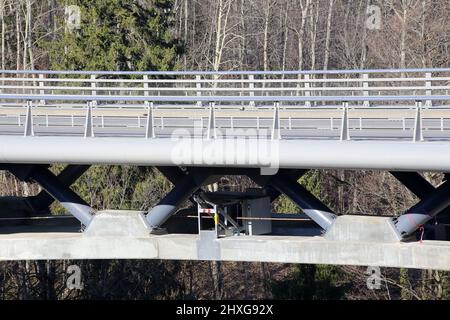 Pont de contournement. Saint-Gervais-les-Bains. Alta Savoia. Auvergne-Rhône-Alpes. Alta Savoia. Francia. Foto Stock