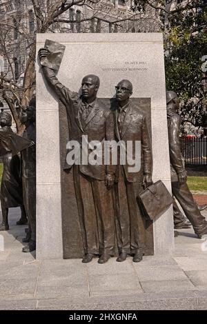 Virginia Civil Rights Memorial sui terreni del campidoglio di Richmond VA Foto Stock