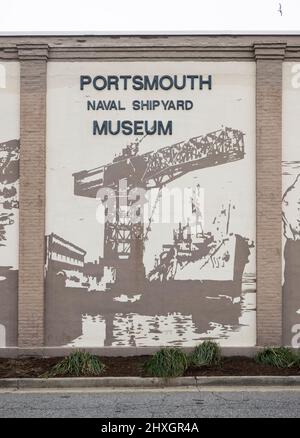 Portsmouth Naval Shipyard Museum Virginia Foto Stock