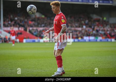 Jack Colback n.8 di Nottingham Forest durante il gioco Foto Stock