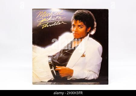 Copertina del disco in vinile Michael Jackson Thriller Foto Stock