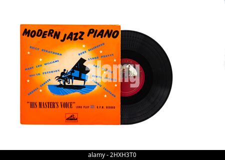 Modern Jazz piano vinile LP copertina su HMV o la sua etichetta di registrazione vocale master Foto Stock