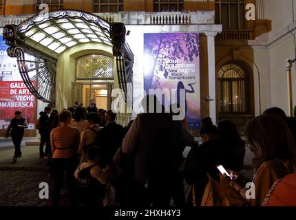 Bucarest, Romania - 20 maggio 2017: Lunga notte di musei al Museo Nazionale d'Arte Rumeno aperto gratuitamente al pubblico e ai media. Immagine per editoriale Foto Stock