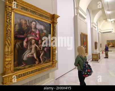 Bucarest, Romania - 20 maggio 2017: Lunga notte di musei al Museo Nazionale d'Arte Rumeno aperto gratuitamente al pubblico e ai media. Immagine per editoriale Foto Stock
