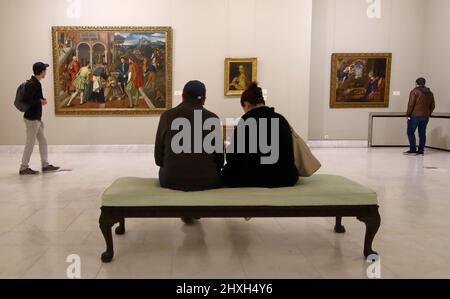 Bucarest, Romania - 20 maggio 2017: Lunga notte di musei al Museo Nazionale d'Arte Rumeno aperto gratuitamente al pubblico e ai media. Immagine per editoriale Foto Stock