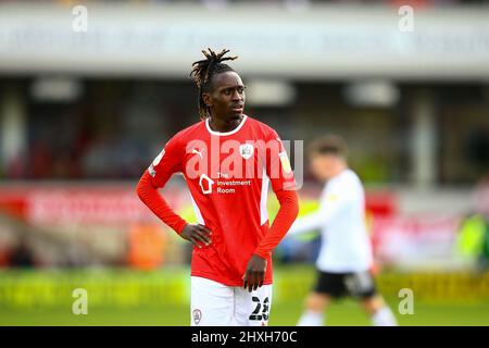 Oakwell, Barnsley, Inghilterra - 12th marzo 2022 Domingos Quina (28) di Barnsley - durante la partita Barnsley contro Fulham, Sky Bet EFL Championship 2021/22, a Oakwell, Barnsley, Inghilterra - 12th marzo 2022 Credit: Arthur Haigh/WhiteRosePhotos/Alamy Live News Foto Stock