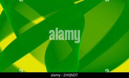 Sfondo astratto 8K verde chiaro verde scuro verde nero bianco onde linee curve gradiente Foto Stock