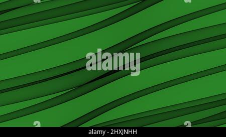 Sfondo astratto 8K verde chiaro verde scuro verde nero bianco onde linee curve gradiente Foto Stock