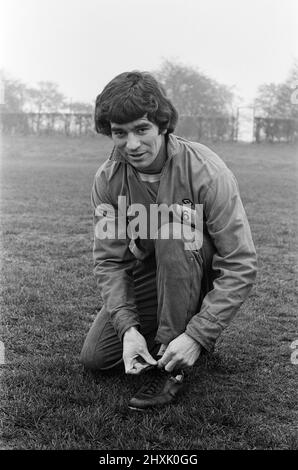 Henry Newton, giocatore medio di campo con Derby County. 27th febbraio 1976. Foto Stock