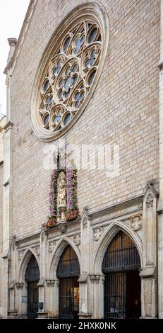 La chiesa di San Raimundo de Peñafort. Barcellona, Catalogna, Spagna. Foto Stock