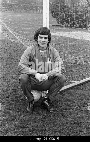 Henry Newton, giocatore medio di campo con Derby County. 27th febbraio 1976. Foto Stock