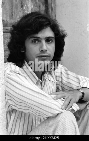 Jean Michel Jarre, raffigurato in una villa vicino a Saint Tropez. Agosto 1977. Foto Stock