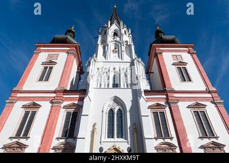 Basilica della nascita della Vergine Maria a Mariazell, Austria Foto Stock