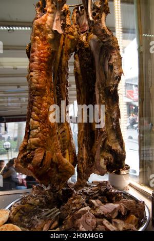 Una carne tradizionale, la carne di pecora di Buryan di kebap speciale Foto Stock