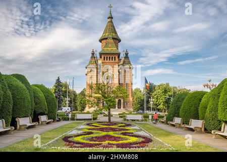 La Cattedrale Ortodossa di Timisoara in Romania Foto Stock
