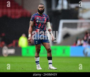 Bristol, Regno Unito. 13th Mar 2022. Semi Radradra di Rugby Bristol Bears, durante la partita a Bristol, Regno Unito il 3/13/2022. (Foto di Mike Jones/News Images/Sipa USA) Credit: Sipa USA/Alamy Live News Foto Stock