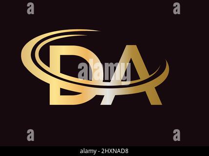 Lettera monogramma iniziale da Logo Design Vector. Modello di design DEL logo DA Illustrazione Vettoriale