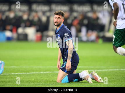 Marco RICHTER (B) deluso Calcio 1st Bundesliga, 26th matchday, Borussia Monchengladbach (MG) - Hertha BSC (B) 2: 0, il 12th marzo 2022 a Borussia Monchengladbach/Germania. Le normative #DFL vietano l'uso di fotografie come sequenze di immagini e/o quasi-video # Â Foto Stock