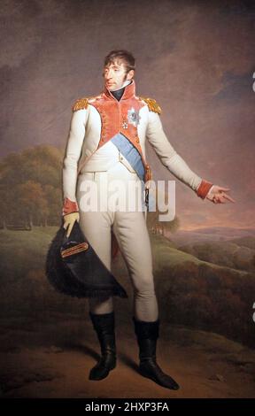 Ritratto di Luigi Napoleone, ( Napoleone III), Re d'Olanda,1809,di Charles Howard Hodges (1764-1837) pittore britannico attivo nei Paesi Bassi durante l'occupazione francese del XVIII e dell'inizio del XIX secolo. Carlo III [PT] Foto Stock