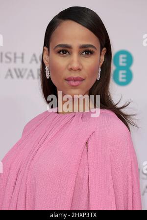 13 marzo 2022 - Londra, Inghilterra, Regno Unito - Zawe Ashton partecipa al BAFTA Film Awards 2022, Royal Albert Hall Foto Stock