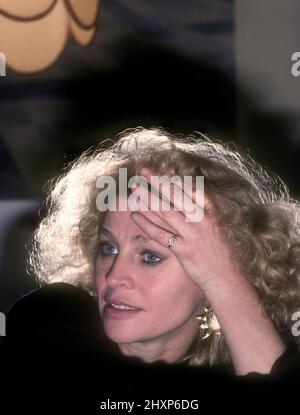 L'attrice Julie Christie a casa a Londra 1982 Foto Stock