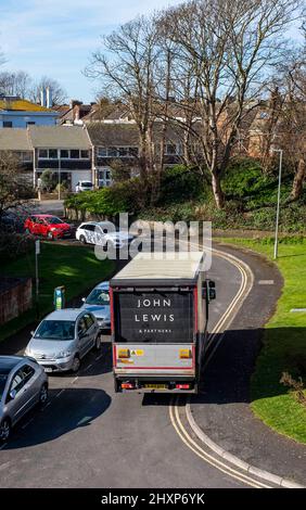 Un veicolo di consegna John Lewis& Partners nel Regno Unito Foto Stock