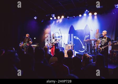 Copenaghen, Danimarca. 13th Mar 2022. Il cantante, cantautore e musicista d'anima americano Curtis Harding suona un concerto dal vivo all'Hotel Cecil di Copenhagen. (Photo Credit: Gonzales Photo/Alamy Live News Foto Stock