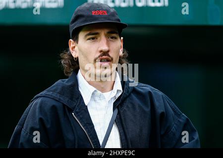 Hector Bellerin di Real Betis durante la partita la Liga tra Real Betis e Athletic Club disputata allo stadio Benito Villamarin il 2022 marzo a Siviglia, in Spagna. (Foto di Antonio Pozo / PRESSINPHOTO) Foto Stock