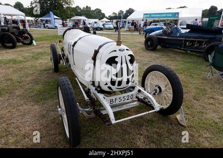 Fafnir Hall Scott Aero Special 1914/17, in mostra al London Classic Car Show 2021, Syon Park Foto Stock