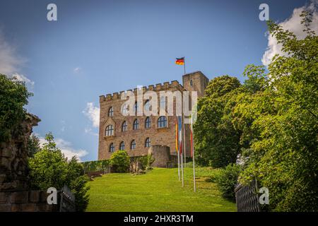 Hambach Castello in una giornata estiva in Germania Foto Stock