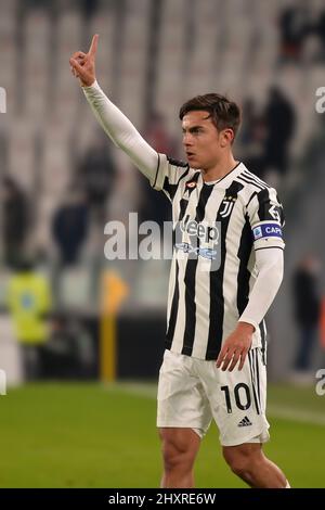 Paulo Dybala della Juventus FC durante una partita di calcio a Torino, in Italia nel 2022 Foto Stock